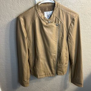 Brown leather jacket